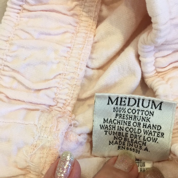 Soft Pastel Pink Comfort Leisure Shorts Elastic Waist NWOT preshrunk Cotton - Picture 11 of 14